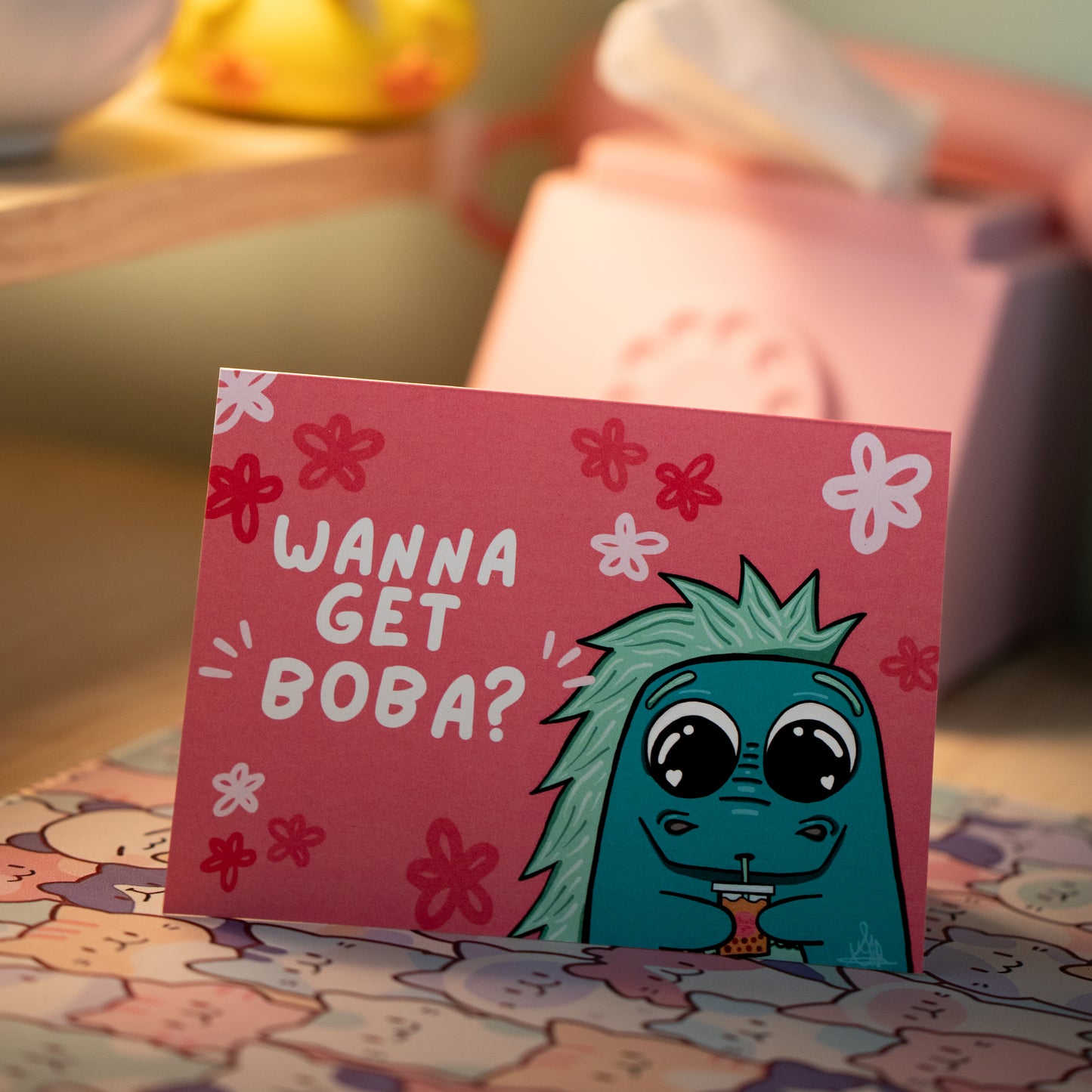 Wanna Get Boba? Greeting Card