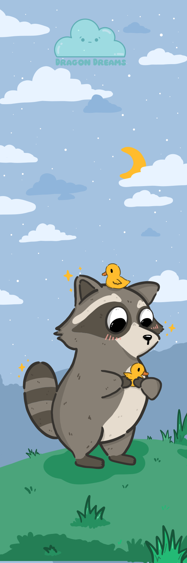 Raccoon Bookmark