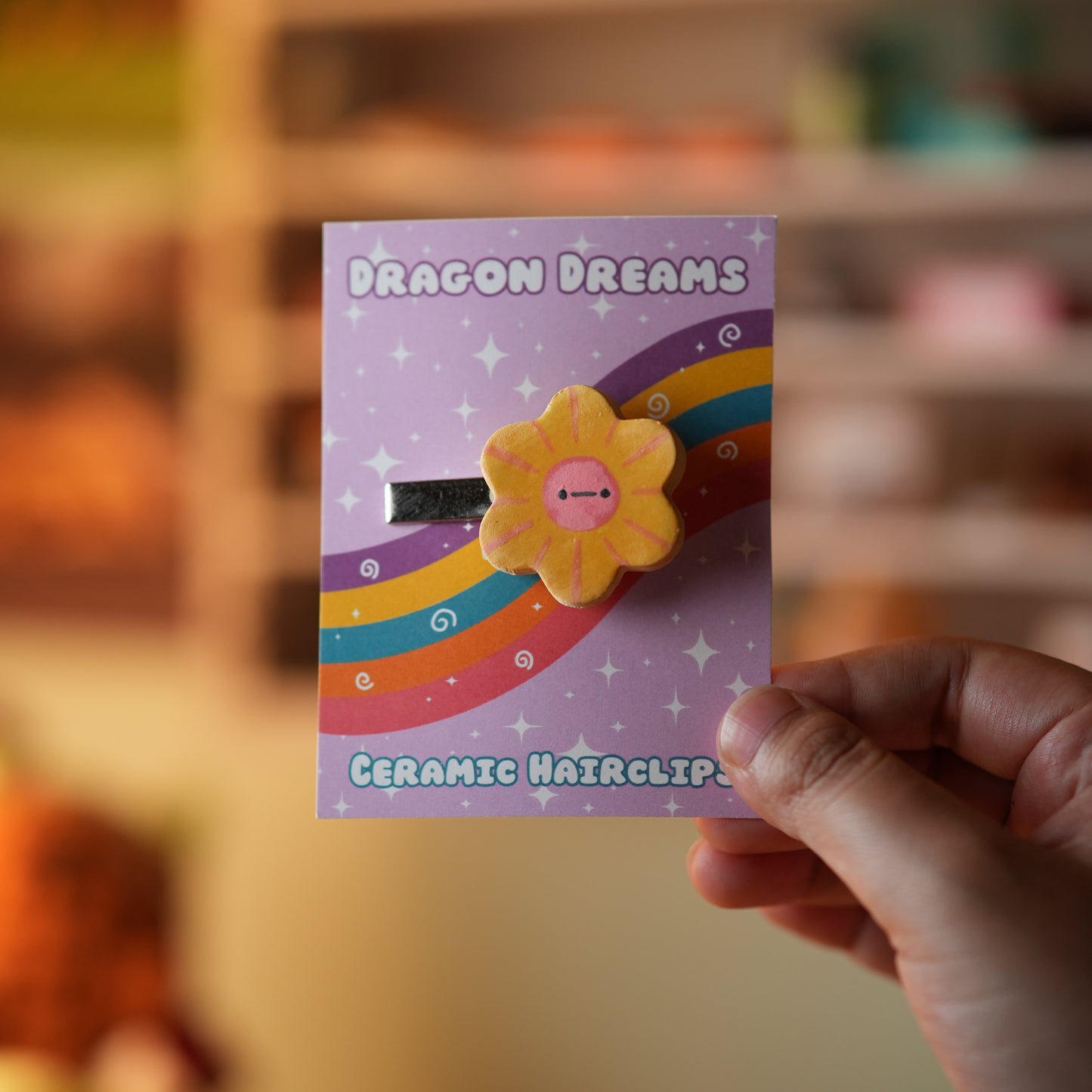 Flower Ceramic Hair Clip