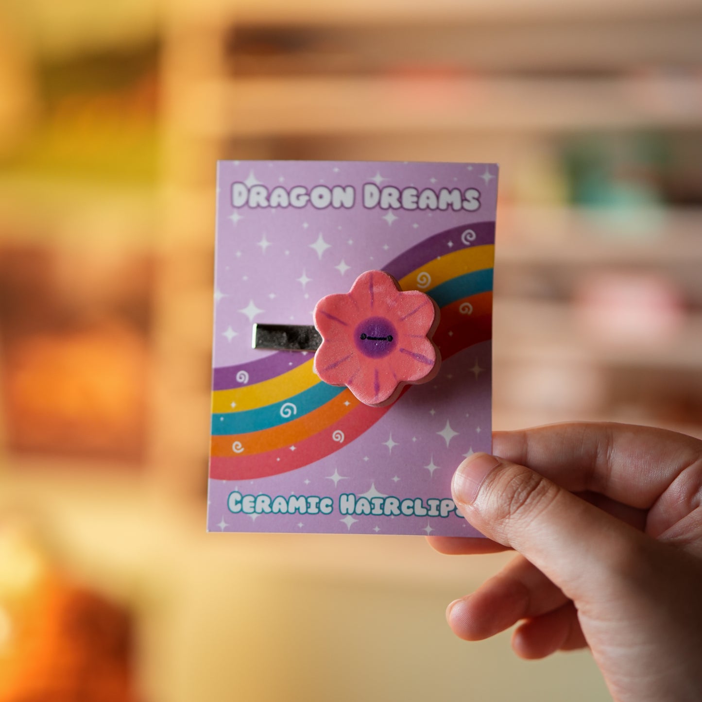 Flower Ceramic Hair Clip