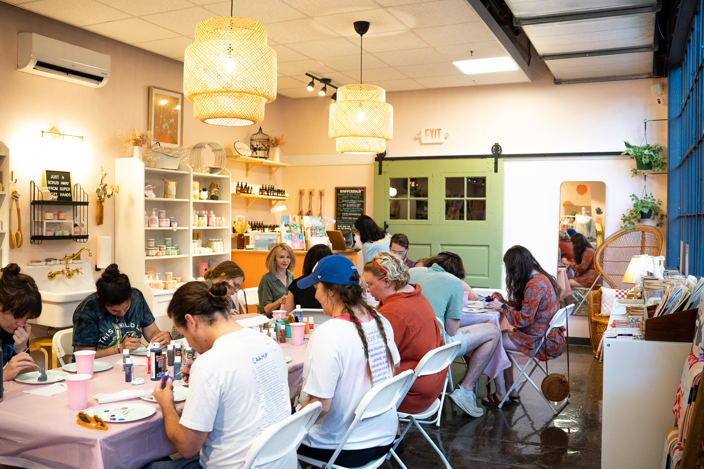 At The Portage Collective -  Clay cat workshop!