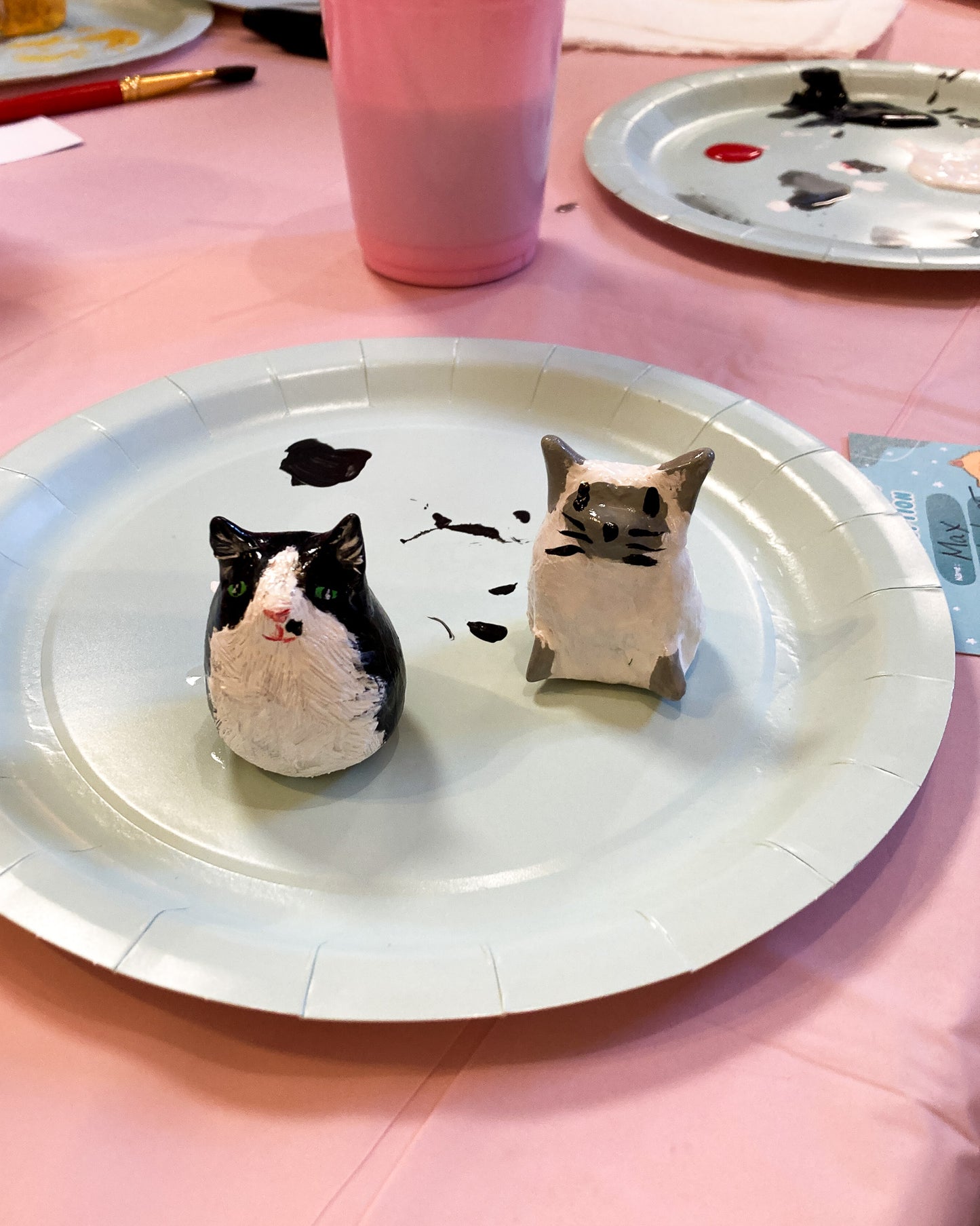 At The Portage Collective -  Clay cat workshop!