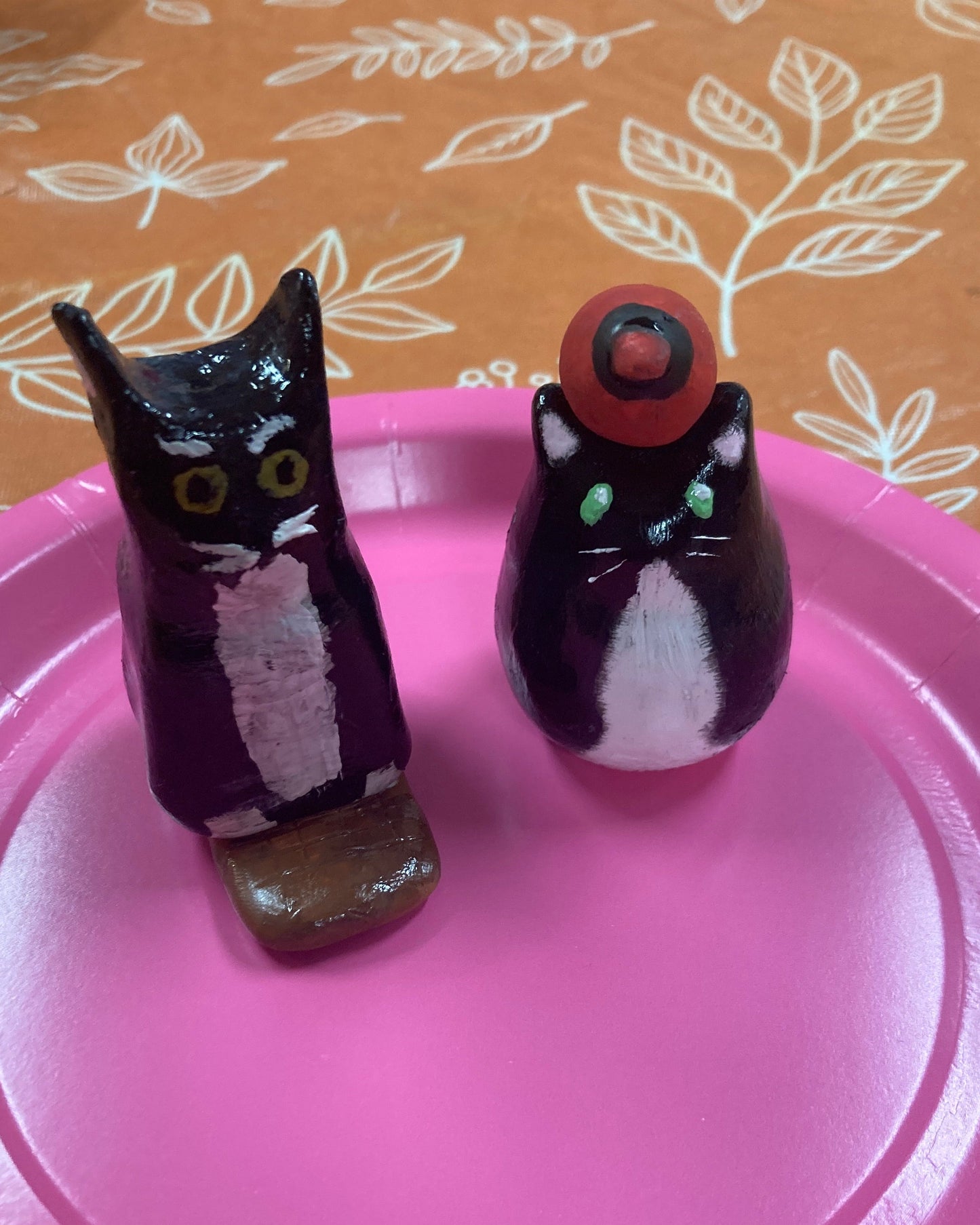 At The Portage Collective -  Clay cat workshop!